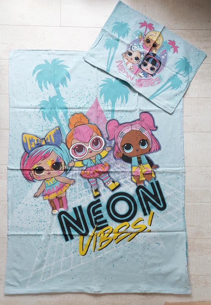 Lol Surprise Neon dekbedovertrek Baby Peuter Kleuter, Kinderen en Baby's, Kinderkamer | Beddengoed, Zo goed als nieuw, Dekbedovertrek