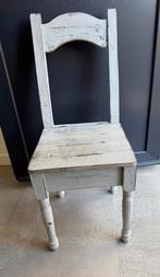 Stoere stoel met klep, Ophalen, Zo goed als nieuw, Hout, Eén