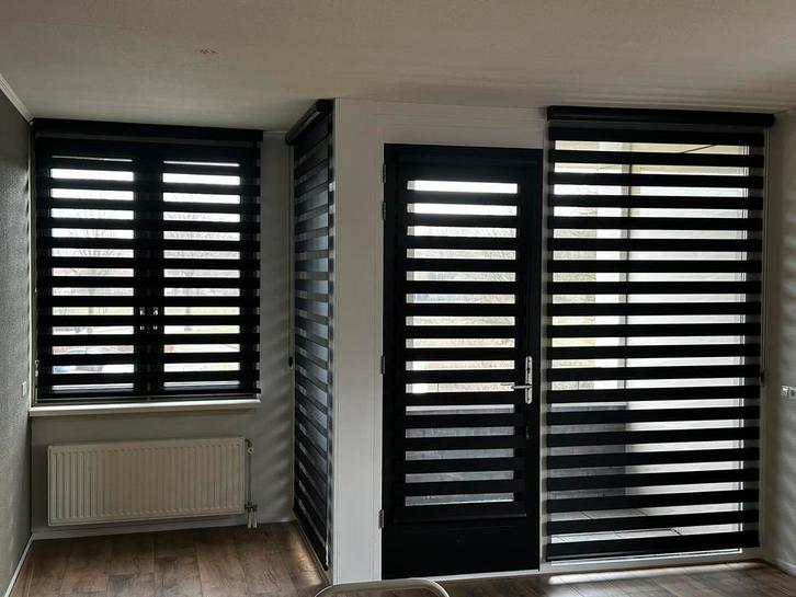 Maatwerk Duo Rolgordijn Raamdecoratie / multishade / zebra, Huis en Inrichting, Stoffering | Gordijnen en Lamellen, Nieuw, 200 cm of meer