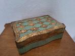 Mooi vintage Italiaans houten dekseldoosje., Ophalen of Verzenden