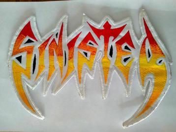Sinister Heavy metal muziek band logo kleding patch embleem beschikbaar voor biedingen