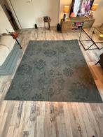 Blauw/grijs rechthoekig kleed, 250x300, zo goed als nieuw, Ophalen, Blauw, Zo goed als nieuw, 200 cm of meer