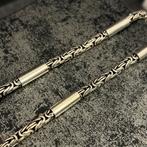 Zilveren koningsketting massief Silver 925 chain, Ophalen of Verzenden, Nieuw, Goud