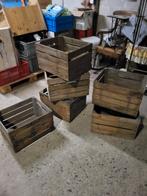 Houten kratten vintage, Ophalen of Verzenden, Gebruikt, Krat, Minder dan 35 cm