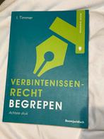 I. Timmer - Verbintenissenrecht begrepen 8e druk, Boeken, Wetenschap, Ophalen of Verzenden, Zo goed als nieuw, I. Timmer