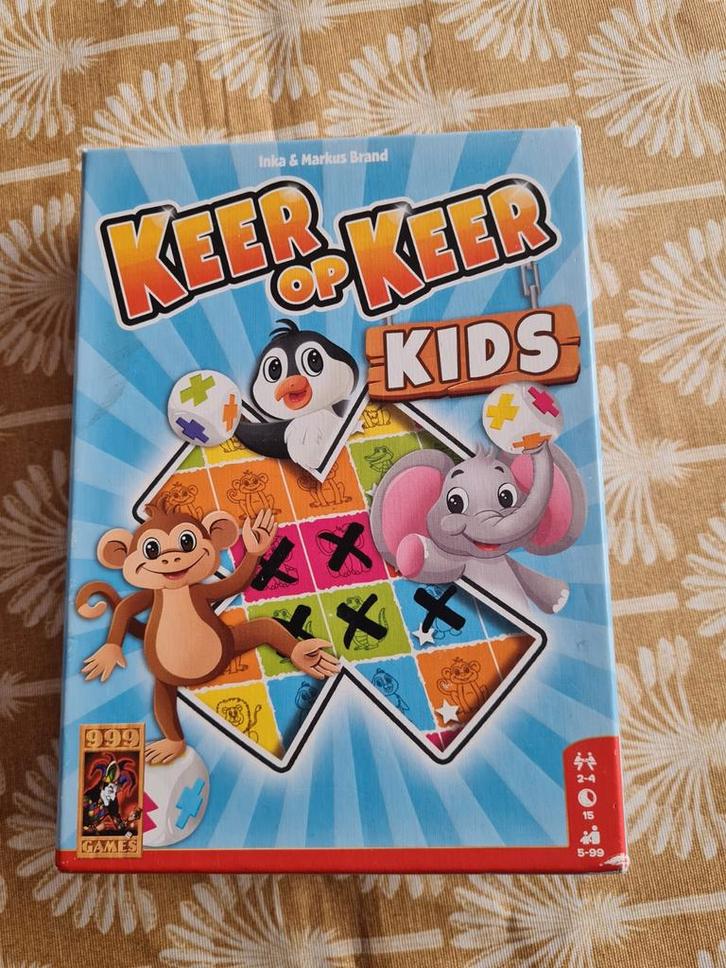 Keer op Keer Kids - Leuk familiespel!, Hobby en Vrije tijd, Gezelschapsspellen | Bordspellen, Gebruikt, Ophalen of Verzenden