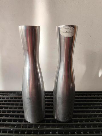 Ikea Erika Pekkari 2x vintage kandelaar, 20 cm  beschikbaar voor biedingen