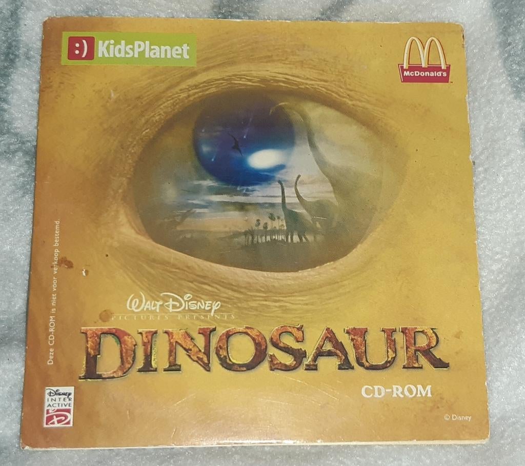 Disney Dinosaur CD-ROM - KidsPlanet mc Donald cd rom, Avontuur en Actie, Gebruikt, 1 speler, Ophalen of Verzenden