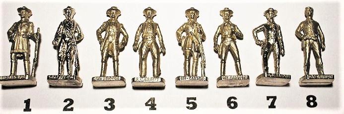 28ch-Ferrero kinder surprise metal BERÜHMTE WESTMÄNNER serie, Verzamelen, Verrassingseieren, Zo goed als nieuw, Overige typen