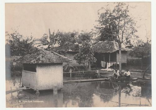 Kebon Djatti Soekaboemie Nederlands-Indië oude foto, Verzamelen, Foto's en Prenten, Gebruikt, Foto, Buitenland, Voor 1940, Verzenden