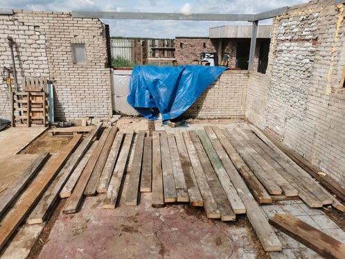 130 meter aan gordingen €1 per meter, Tuin en Terras, Palen, Balken en Planken, Gebruikt, Balken, 250 cm of meer, Ophalen