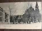 Ansichtkaart Tholen - Markt en R.K. kerk, Ophalen of Verzenden, Voor 1920, Ongelopen, Zeeland
