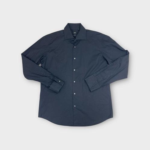 Hugo Boss heren  Maat L., Kleding | Heren, Overhemden, Gedragen, Halswijdte 41/42 (L), Zwart, Ophalen of Verzenden