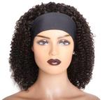 Afro kinky curly  bob wig 180% water wave synthetic hair, Ophalen of Verzenden, Zo goed als nieuw