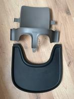 🧡 Hazy Grey Babyset Zwarte Tray Stokke Tripp Trapp 🧡, Kinderen en Baby's, Kinderstoelen, Ophalen of Verzenden, Gebruikt, Meegroeistoel