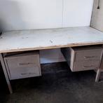 Metalen werkbank of buro met lades, Ophalen, Gebruikt, 120 tot 170 cm