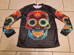 Zwart longsleeve T-shirt met Doodskop Print - Maat XL, Zwart, Ophalen of Verzenden, Generic, Maat 56/58 (XL)