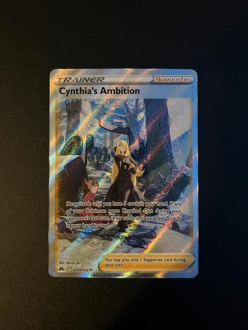 Pokemon - Cynthia’s ambition, Hobby en Vrije tijd, Verzamelkaartspellen | Pokémon, Nieuw, Losse kaart, Foil, Ophalen of Verzenden