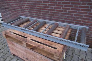 Rollenbaan voor bij zaagmachine 1,8 meter x 50 cm. Gebruikt. beschikbaar voor biedingen