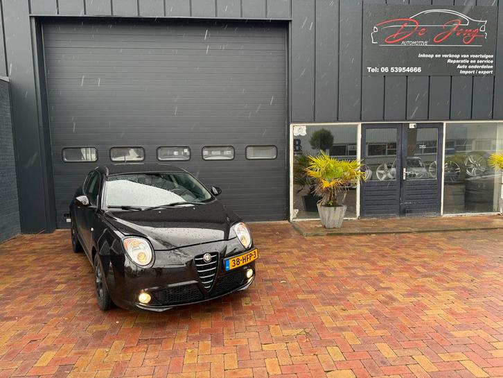 Alfa Romeo MiTo 1.4 2008 Zwart Lm audio black op black, Auto's, Alfa Romeo, Bedrijf, MiTo, ABS, Airbags, Airconditioning, Boordcomputer