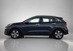 Kia Niro 1.6 GDi Hybrid DynamicLine | Half leder/stof | Navi, 12 maanden, Euro 6, Blauw, Leder en Stof