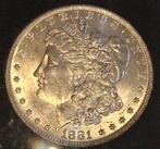 silver dollar Antiek Morgan Dollar 1881 O BU Zilver, Postzegels en Munten, Munten | Amerika, Ophalen of Verzenden, Noord-Amerika