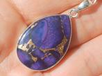 Vanoli 925 zilveren kettinghanger met paarse turquoise, Sieraden, Tassen en Uiterlijk, Kettinghangers, Daiva1973@hotmail.com, Vanoli