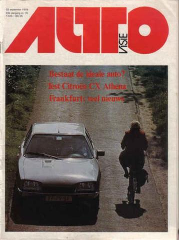 Autovisie 19 1979 : Citroen CX Athena - Mercedes Benz 450SLC beschikbaar voor biedingen