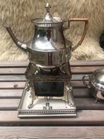 Antiek theeservies, Tiel met theelichtje., Antiek en Kunst, Antiek | Tin, Ophalen of Verzenden