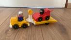 Fisher Price race auto met aanhanger, Ophalen, Zo goed als nieuw