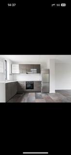 Stijlvolle grijze keuken – zo goed als nieuw, Huis en Inrichting, Keuken | Complete keukens, Ophalen, Enkelwandige keuken, Hoogglans of Gelakt
