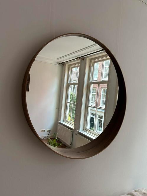IKEA Stockholm rounded mirror in walnut veneer, Huis en Inrichting, Woonaccessoires | Spiegels, Minder dan 100 cm, Rechthoekig