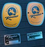 Reuter Karroseriewerk Stuttgart Porsche 356 emblemen, Ophalen of Verzenden, Porsche, Motorkap