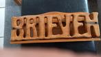 Antiek wand brievenbak hout 38cm.breed, Huis en Inrichting, Woonaccessoires | Krantenbakken en Lectuurbakken, Ophalen of Verzenden