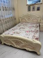 Bed barok stijl 140*200 met matras en lattenbodem, Ophalen, Zo goed als nieuw, Tweepersoons