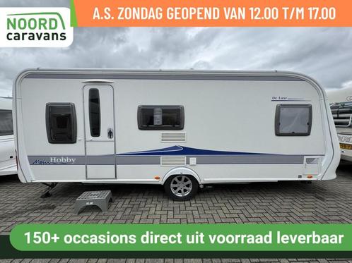 Hobby 560 KMFE DE LUXE, STAPELBED, FRANSBED, MOVER, VOORTENT, Caravans en Kamperen, Caravans, Bedrijf, tot en met 6, 1250 - 1500 kg