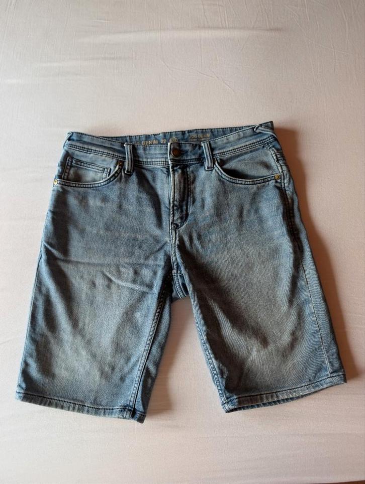 C&A Denim Short, Kleding | Heren, Broeken en Pantalons, Gedragen, Maat 48/50 (M), Blauw, Ophalen of Verzenden