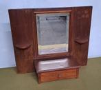 Antieke toiletkast / vintage kaptafel+facet geslepen spiegel, Ophalen, Gebruikt, Vintage, 50 tot 100 cm