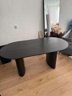 Stijlvolle zwarte eettafel 18090 cm, goede staat.demontabel, Huis en Inrichting, Tafels | Eettafels, Ophalen, 50 tot 100 cm, Zo goed als nieuw