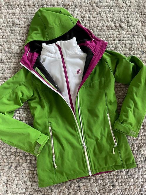 SALOMON dubbellaags skie jas / jack maat XS, Kleding | Dames, Wintersportkleding, Zo goed als nieuw, Jack, Maat 34 (XS) of kleiner