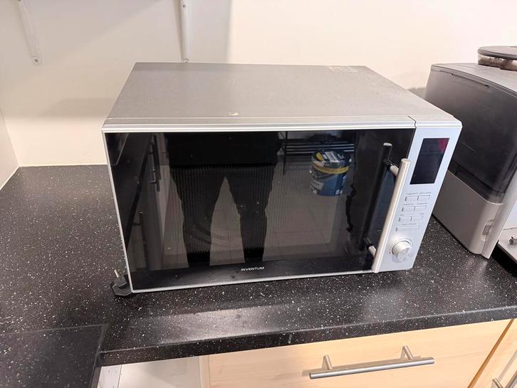 Inventum Combi Oven Magnetron, Witgoed en Apparatuur, Magnetrons, Gebruikt, Vrijstaand, Combimagnetron, 45 tot 60 cm, Grill, Draaiplateau