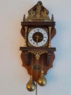 Prachtige Antieke Wandklok met Atlas en wereldbol., Ophalen of Verzenden