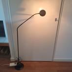 Vintage - Vloerlamp - Leeslamp - Zwart - Buigarm - Halogeen, Huis en Inrichting, Lampen | Vloerlampen, Ophalen, Gebruikt, 100 tot 150 cm