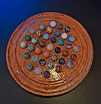 Houten solitaire spel met echte edelstenen, Hobby en Vrije tijd, Ophalen, Minder dan 500 stukjes, Zo goed als nieuw, Overige typen