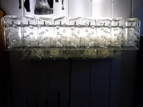 vintage XL Doria wandlamp 70er jaren design, Huis en Inrichting, Lampen | Wandlampen, Gebruikt, Glas, Metaal, Ophalen