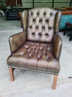 Showroommodel Chesterfield fauteuil groen + GRATIS BEZORGD