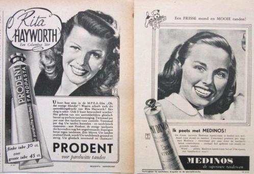 110+ vintage reclames tandverzorging 54-7 tandpasta tandarts, Verzamelen, Merken en Reclamevoorwerpen, Gebruikt, Reclamebord, Verzenden