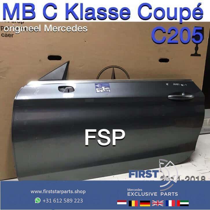 W205 Coupé deur links Mercedes C Klasse C205 grijs portier, Auto-onderdelen, Carrosserie en Plaatwerk, Deur, Mercedes-Benz, Gebruikt