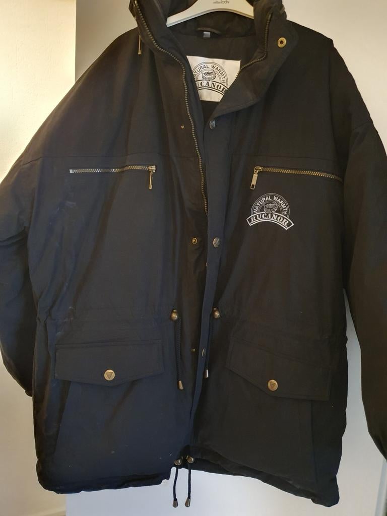 Rucanor Winterjas Heren XXL - Grote Zakken, Zwart, Overige maten, Ophalen of Verzenden, Zo goed als nieuw