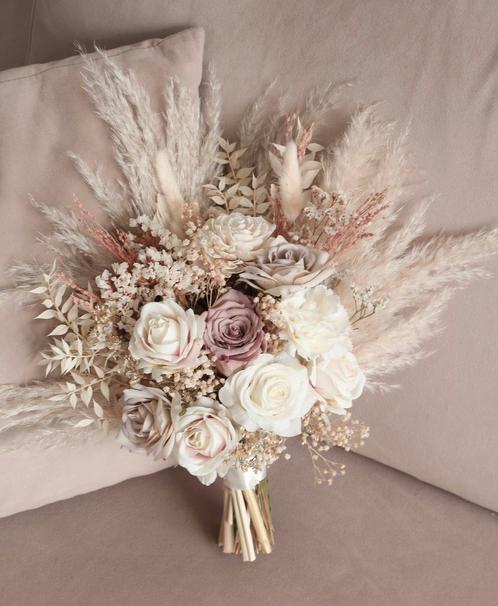 mooie bruidsboeket droogbloem, Kleding | Dames, Trouwkleding en Trouwaccessoires, Nieuw, Accessoires, Ophalen of Verzenden